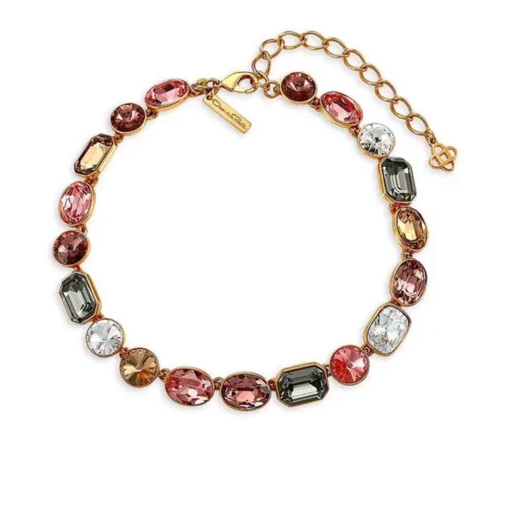 OSCAR DE LA RENTA
Multicolor Crystal Collar Necklace - Gold